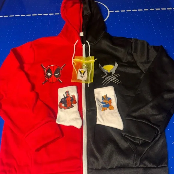 Deadpool and Wolverine sweater set